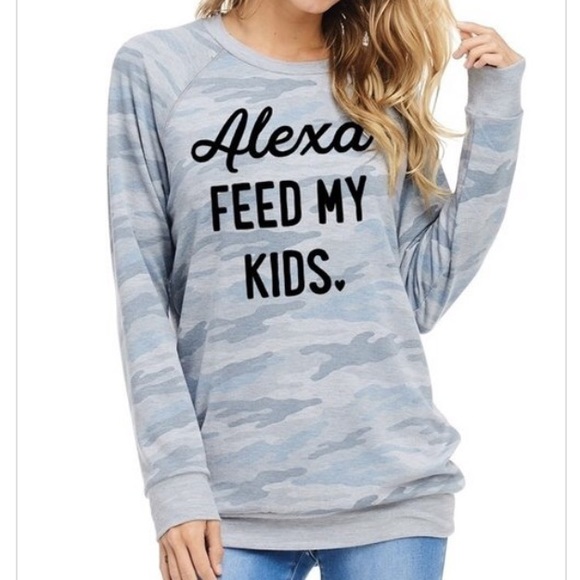 Alexa graphic French Terry top - Picture 3 of 4